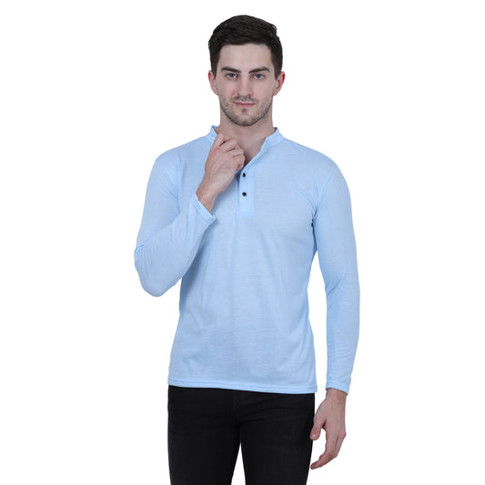 Mens Cotton Solid Full Sleeve T-Shirt